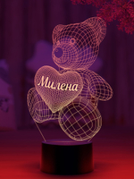 Ночник "Мишка с именем Милена"