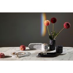 Поднос Marm, 25х10 см, белый мрамор