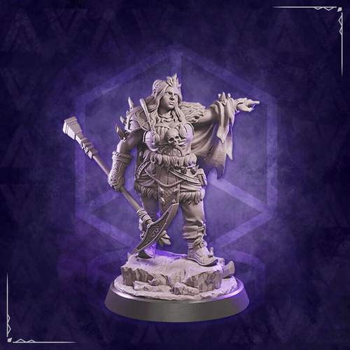 Дворф Дуэргар Воин Паладин Варвар Файтер Рыцарь миниатюра для dnd, днд, pathfinder, фентези, Настольная игра, НРИ, Варгейм, РПГ