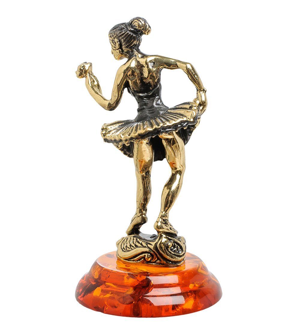 Народные промыслы AM-1544 Фигурка «Балерина» (латунь, янтарь)