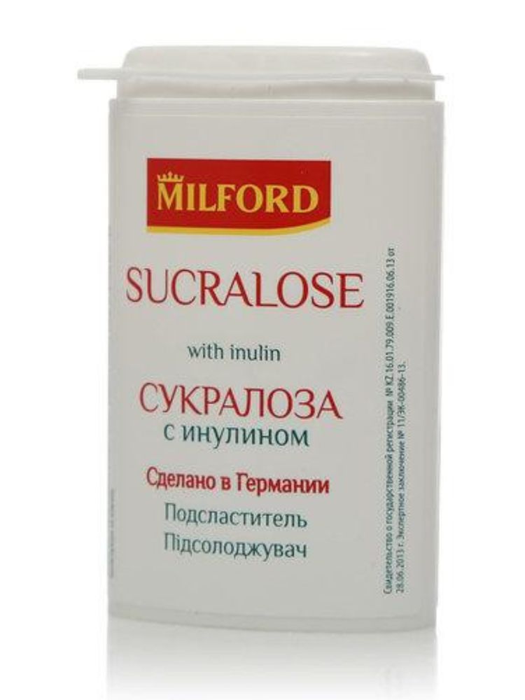 Сахарозаменитель MILFORD Сукралоза с инулином 370 таб X 2 уп