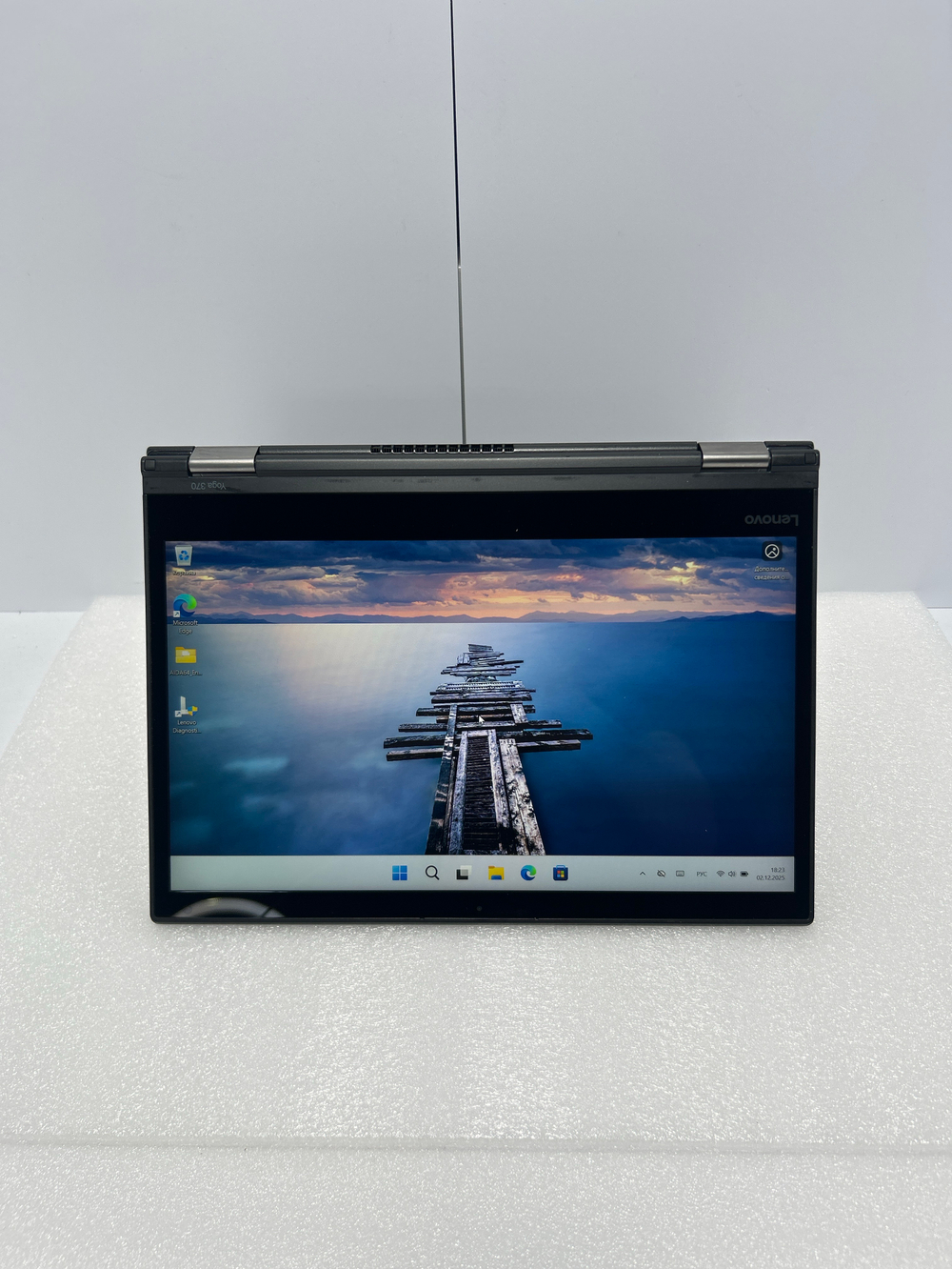 Ноутбук-трансформер Lenovo ThinkPad Yoga 370 (20JJS0RM0B)13.3"/Intel Core i7-7600U/RAM 8GB/SSD 512GB/Intel UHD Graphics 620/1920х1080/IPS/Windows 11/Подсветка кл-ры: LED/Чёрный. Состояние: Уценка/нет стилуса