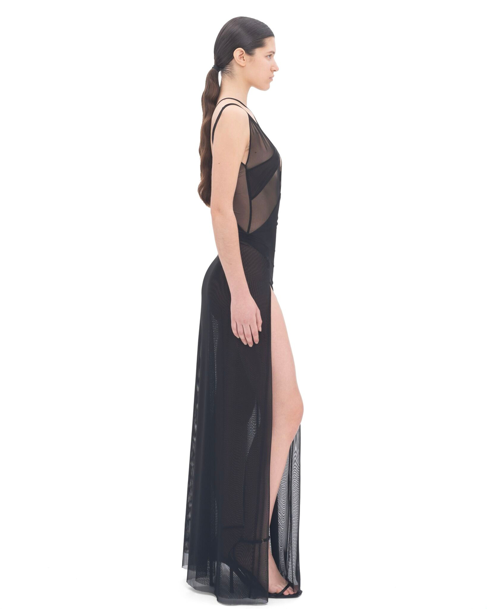 BLACK MESH DRESS