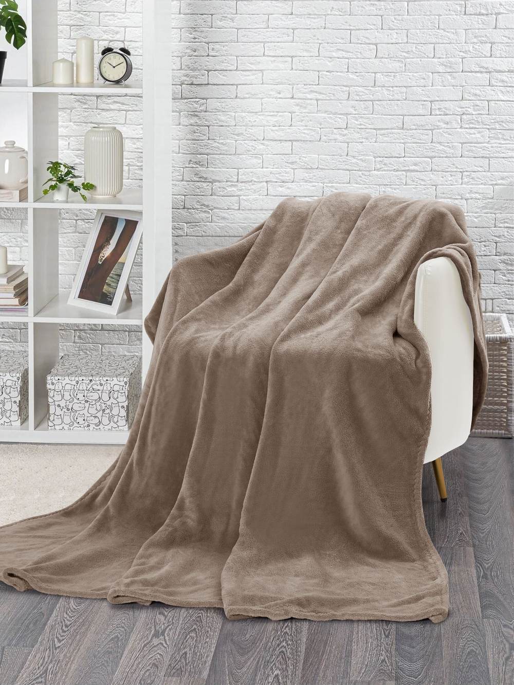 Плед велсофт 180х200 "ПВ12" (300гр/м2)