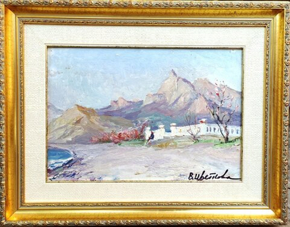 Картина Цветковой В.П. "Судак" картон/масло 34х24