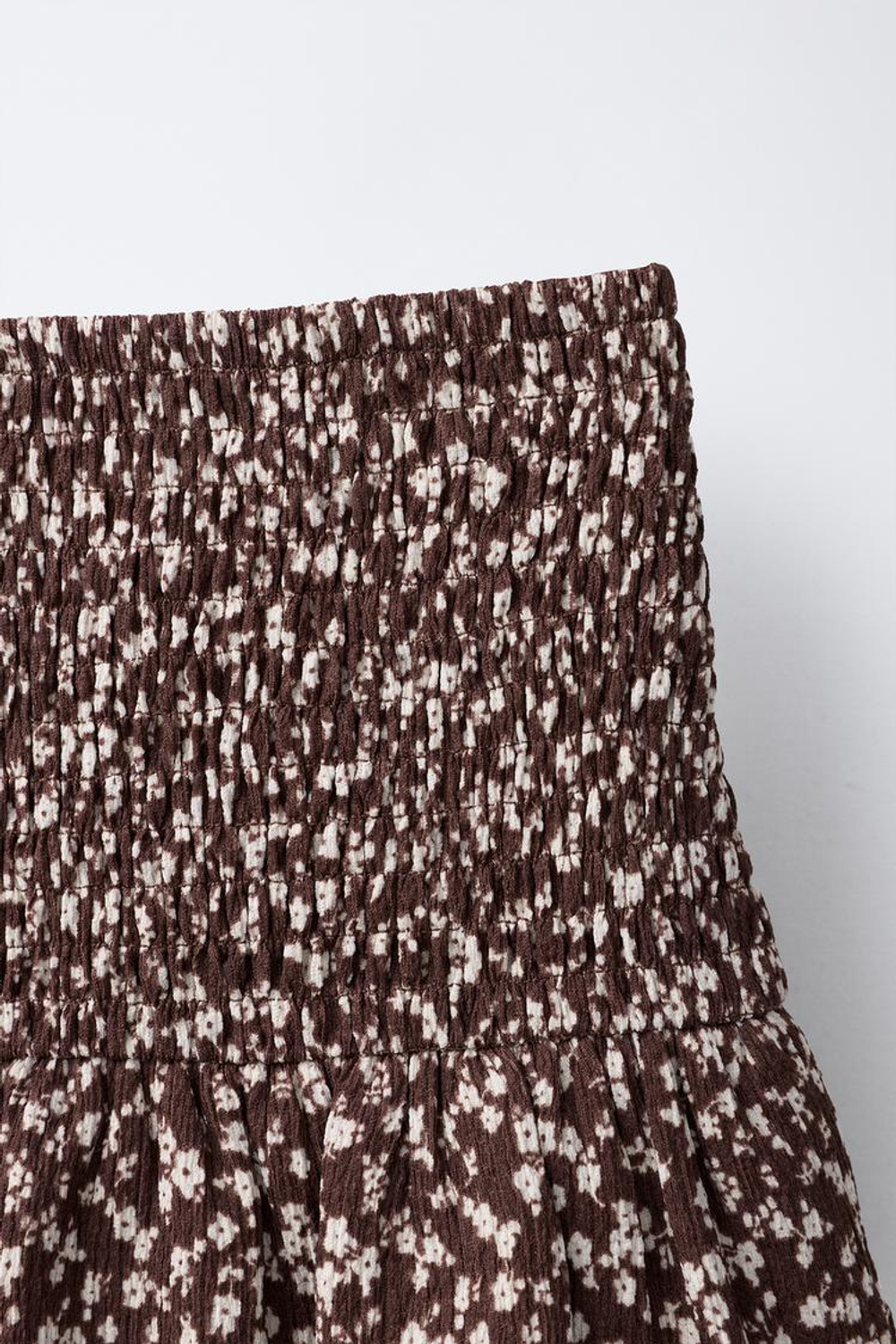 ZARA ЮБКА-ШОРТЫ С АНИМАЛИСТИЧЕСКИМ ПРИНТОМ, КОРИЧНЕВЫЙ