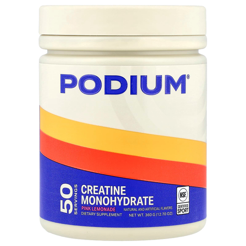Podium Nutrition, моногидрат креатина, со вкусом розового лимонада, 360 г (12,7 унции)