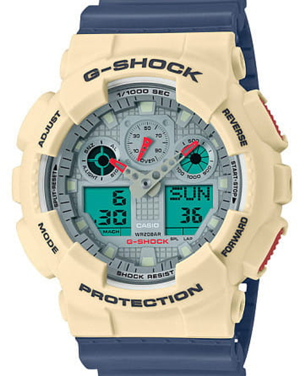 Часы Casio G-Shock GA-100PC-7A2DR (GA-100PC-7A2)