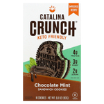 Catalina Crunch, кетодиета, печенье-сэндвич, со вкусом шоколада и мяты, 16 шт., 193 г (6,8 унции)