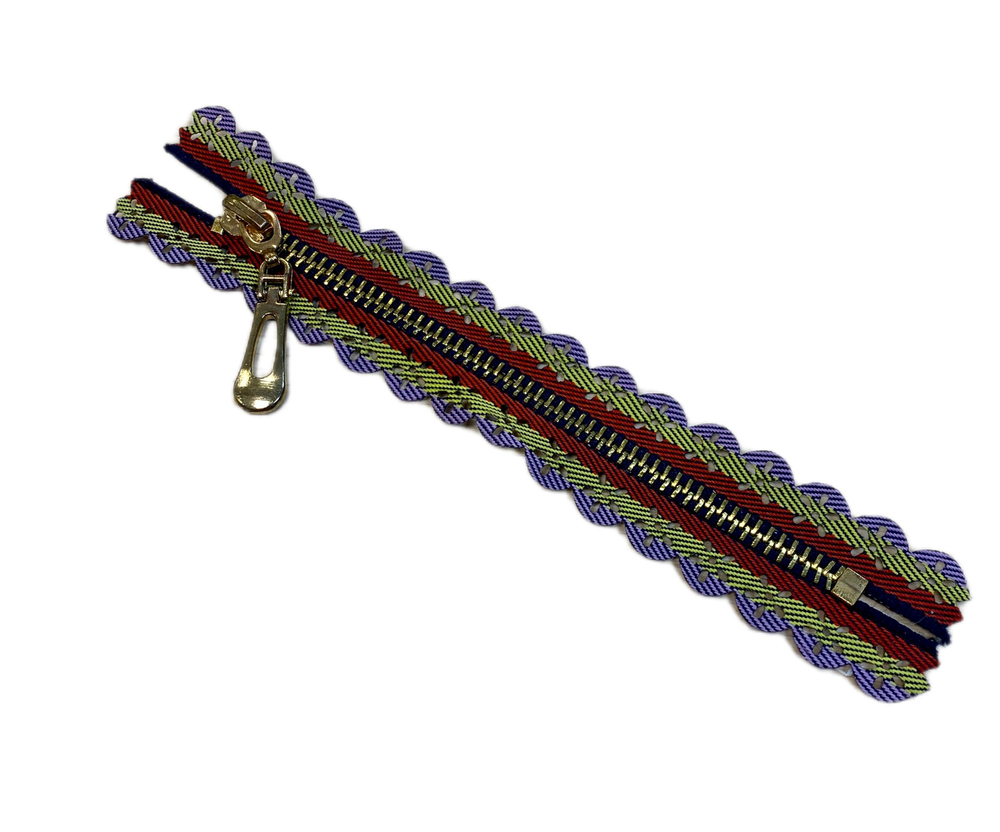 Застежка-молния декоративная металл №5 16см