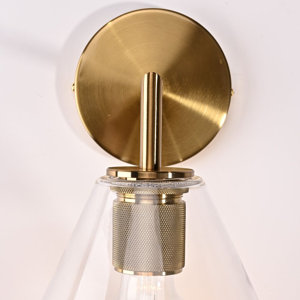 Бра Rh Utilitaire Funnel Shade Single Sconce Brass By Imperiumloft