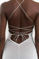 Платье шифоновое с атласным лифом