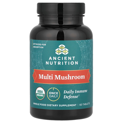 Ancient Nutrition, Multi Mushroom, ежедневная защита иммунитета, 60 таблеток