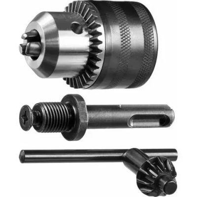 Набор патрон ключевой 13 мм, SDS+ адаптер, ключ для патрона ЗУБР 29081-H3