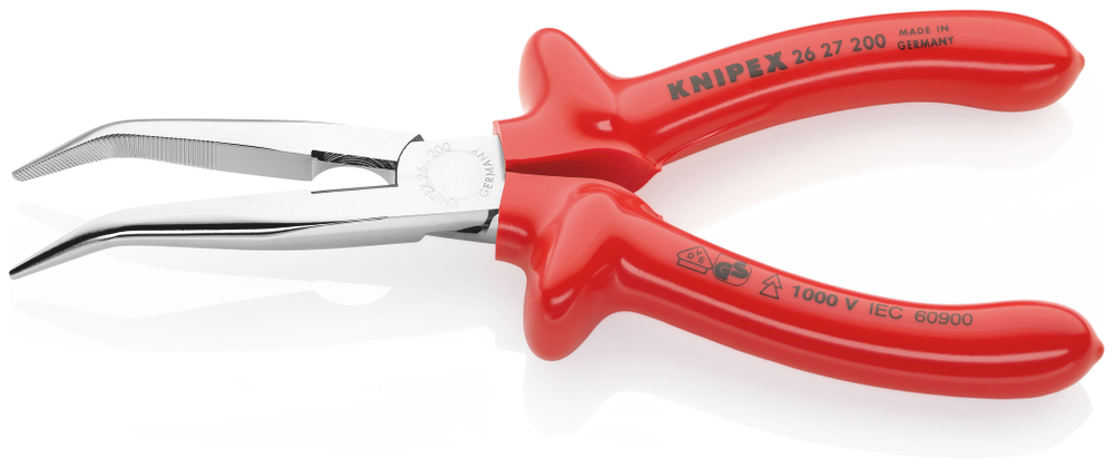 Длинногубцы хромированные KNIPEX 200 мм 2627200