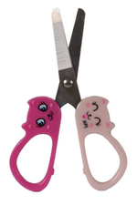 Ножницы детские "Киска", 12 см, 3 цвета микс
