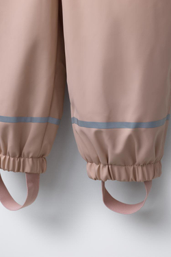 ZARA ПРОРЕЗИНЕННЫЙ КОМБИНЕЗОН WATER RESISTENT, РОЗОВЫЙ