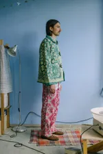 Купить Куртка Soeurs с Крупными Застежками/Green Tab Jacket зеленая Куртка Soeurs с Крупными Застежками/Green Tab Jacket зеленая