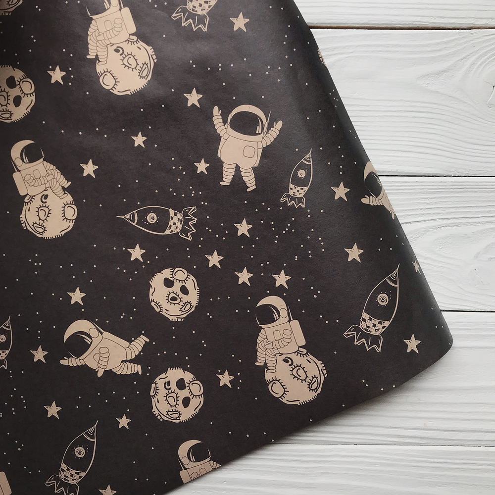 Крафт бумага космос