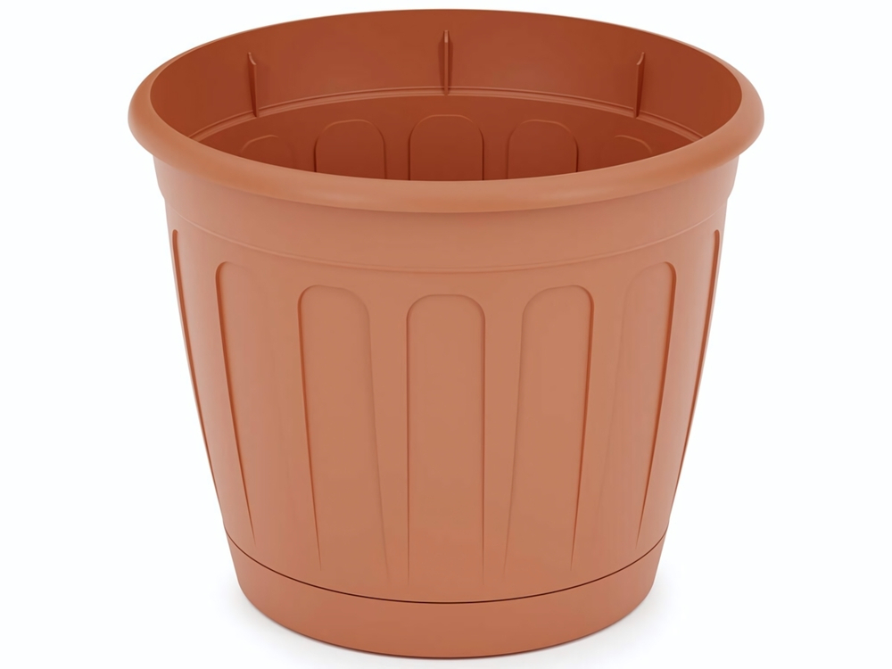 Горшок цветочный Дионис 1,6л (коричневый)