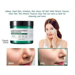 Some By Mi AHA BHA PHA 30 Days Miracle Truecica Clear Pad пэды для проблемной кожи с кислотами