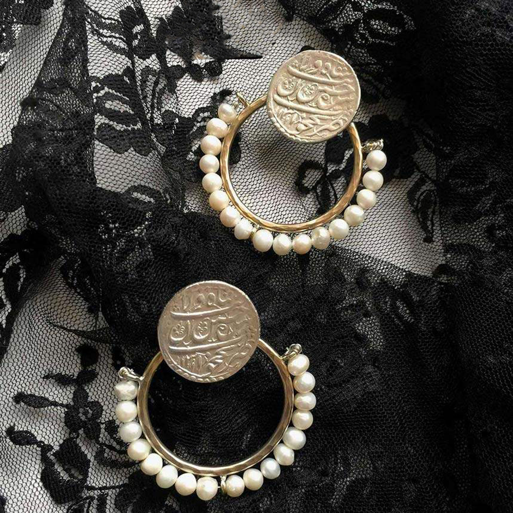 Серебряные серьги с жемчугом Arte Khatun 20220443 Иран