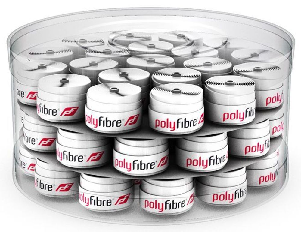 Теннисные намотки Polyfibre S.A.T Overgrip 60P - белый