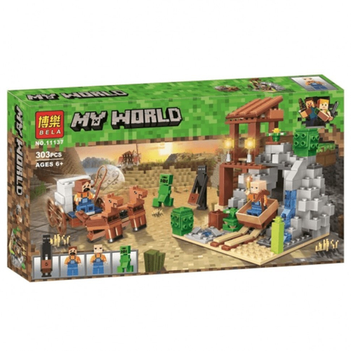 Конструктор Майнкрафт "Погоня" 303 дет.