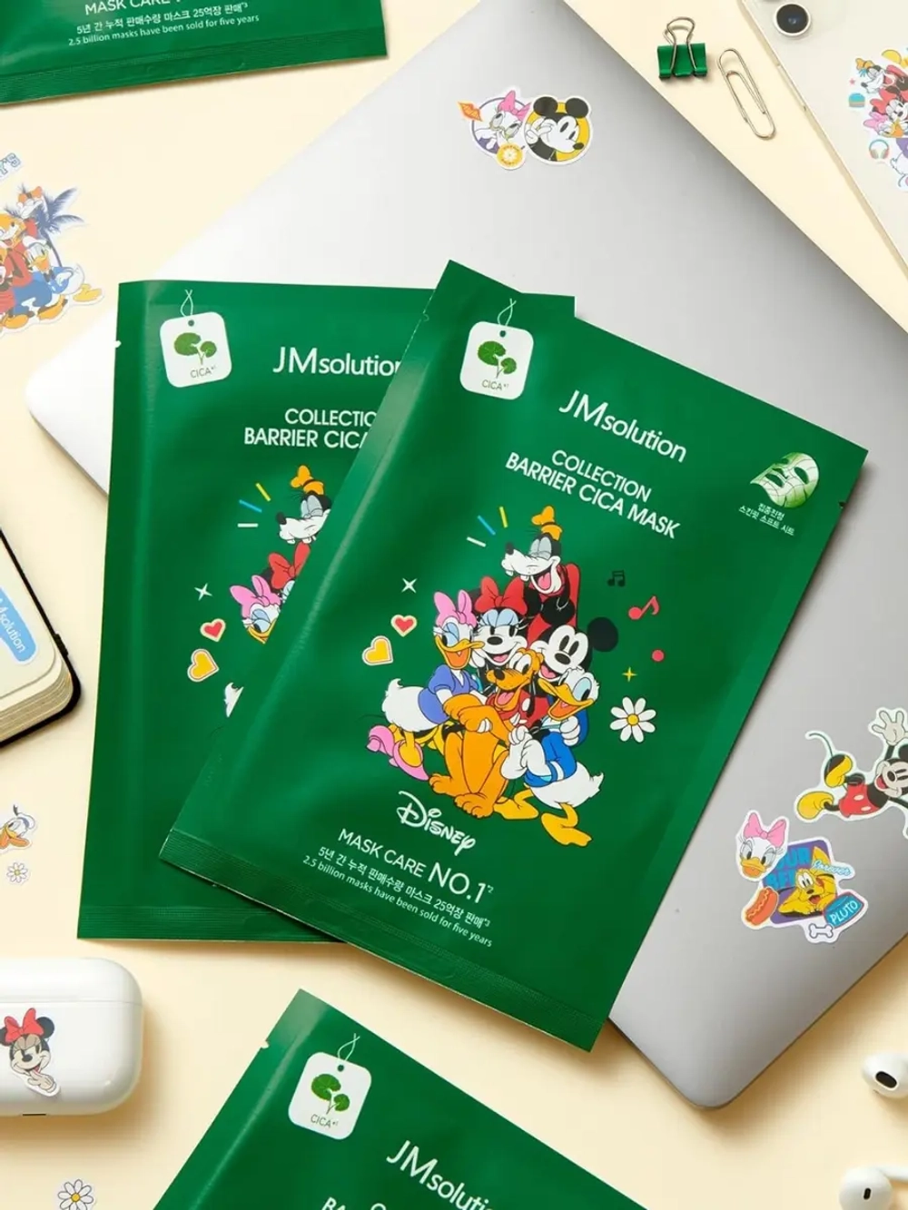 JMSOLUTION - МАСКА ТКАНЕВАЯ ДЛЯ ЛИЦА С ЭКСТРАКТОМ ЦЕНТЕЛЛЫ COLLECTION BARRIER CICA MASK, 30 МЛ