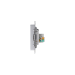 ATLASDESIGN РОЗЕТКА двойная ТВ + компьютерная RJ45, кат. 5Е, АЛЮМИНИЙ