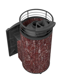 Печь банная «Атмосфера XL» Россо Леванто ламель+сетка с тоннелем