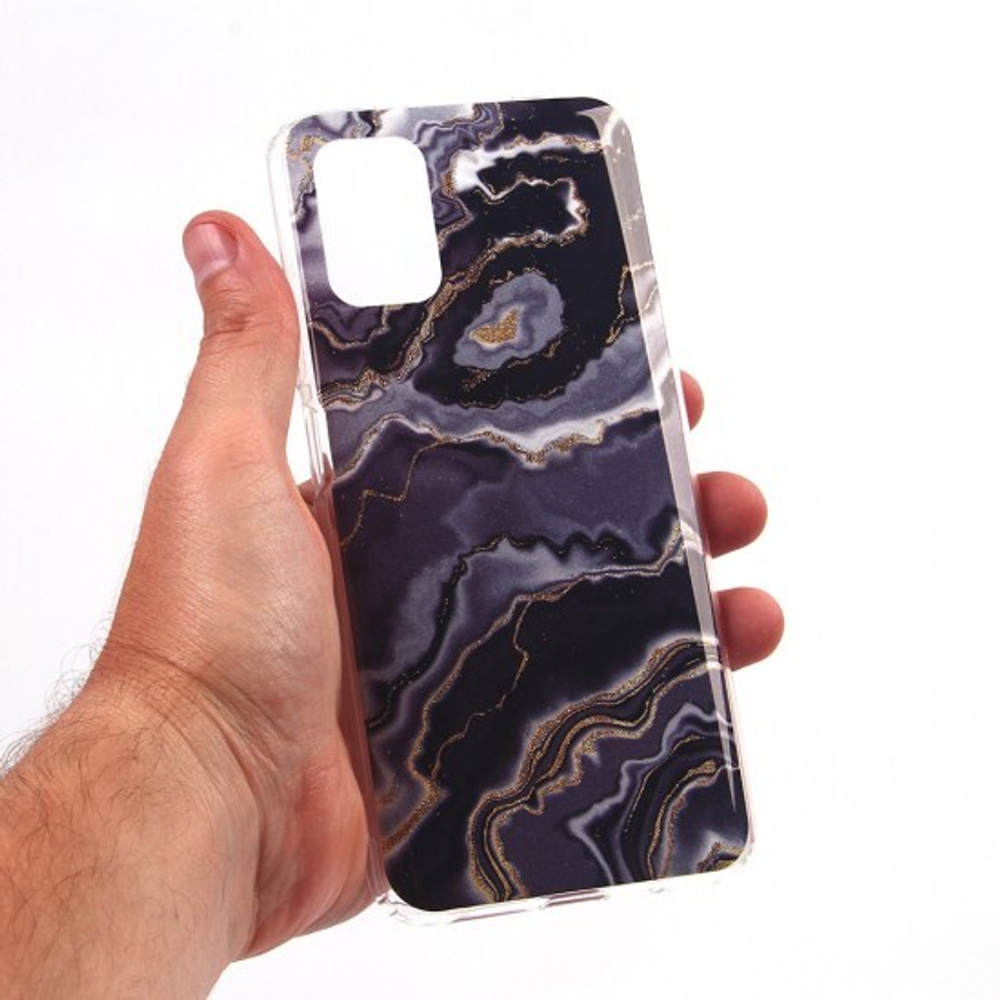 Чехол для Xiaomi Poco M3 Мрамор, ТПУ, 012727