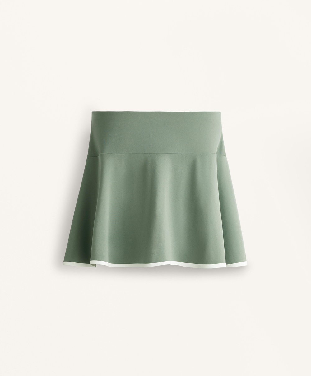 Oysho Юбка с кантом, хаки