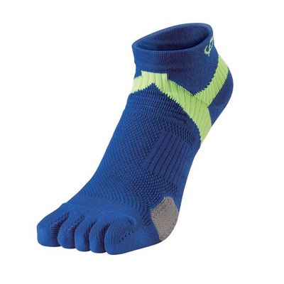 Суппортированные спортивные носки PHITEN METAX с раздельными пальцами сине-желтые