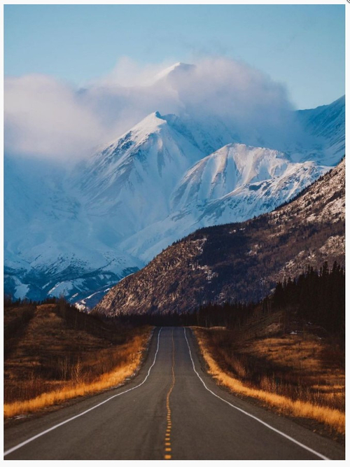 МОЗАИКА алмазная с подрамн. 30*40 см Дорога в горы (арт. АЛМ-0059)