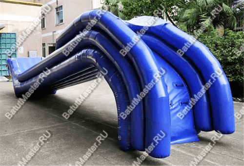Надувная прямая водная горка для вышки (опоры) «Универсальная», 10*2*7 м