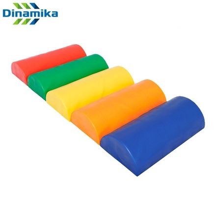 Мягкая дорожка из 5 сшитых полуцилиндров (ппу)