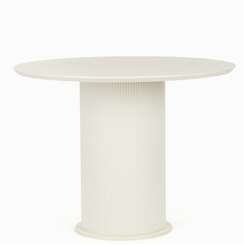 Обеденный стол Iona Ø100 см, белый меламин