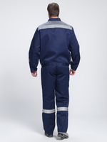 Костюм Лигор-1 СОП У. (тк.Смесовая,210) брюки, т.синий/серый