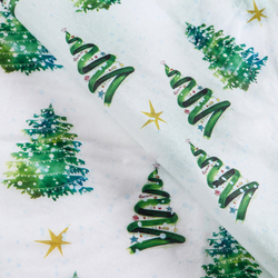 Бумага упаковочная тишью "Праздник в лесу", 50 х 66 см, 1 лист