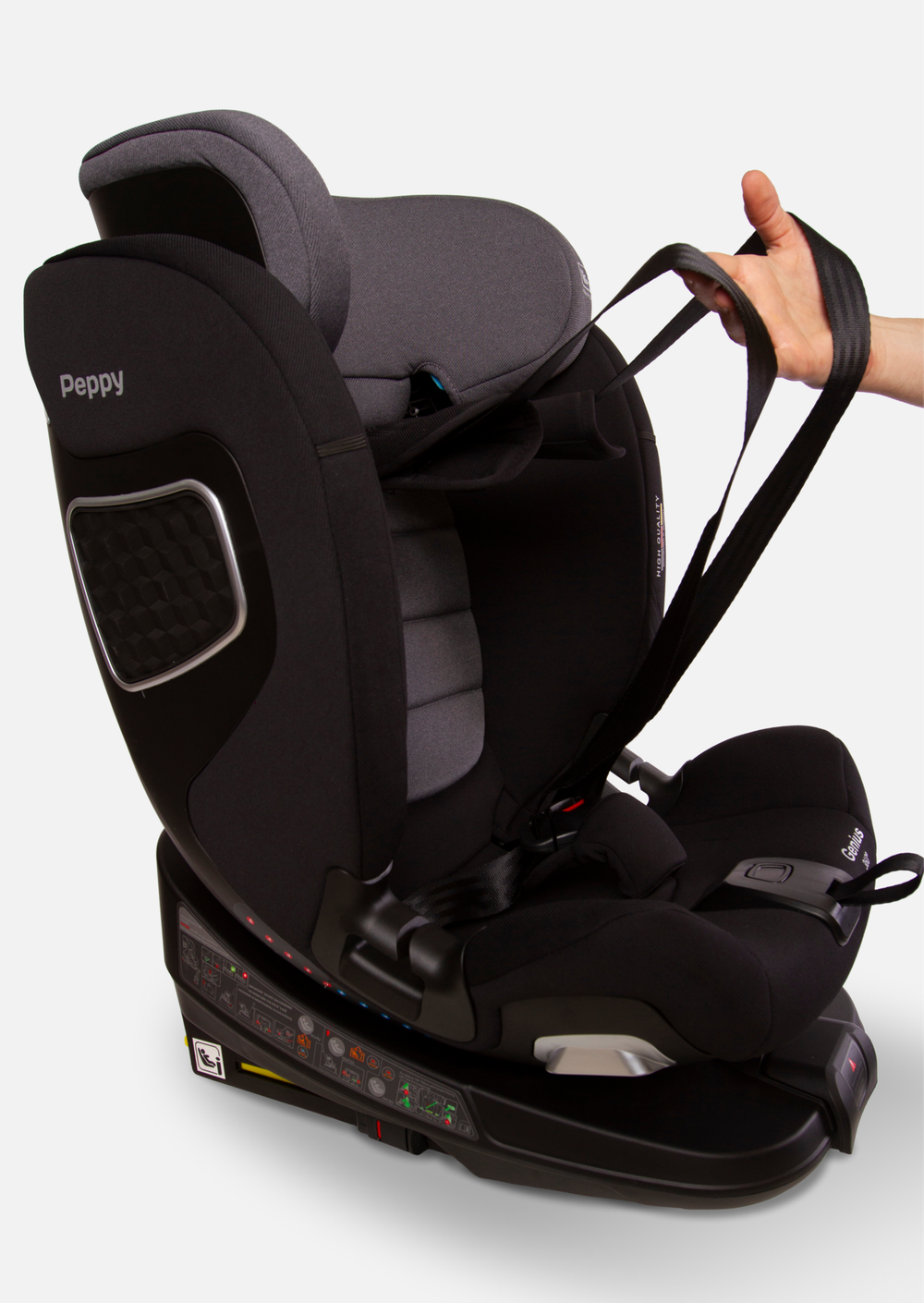 Peppy Автокресло Genius 0-36 I-Size 40-150 см (Iron)