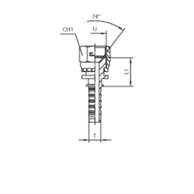 Фитинг DN 06 JIC (Г) 1/2