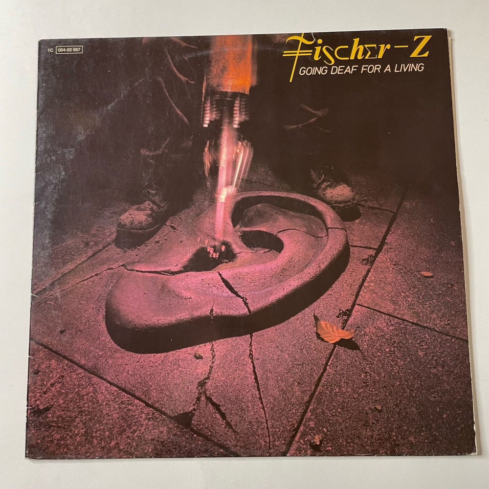 Винтажная виниловая пластинка LP Fischer-Z Going Deaf For A Living (Germany 1980)