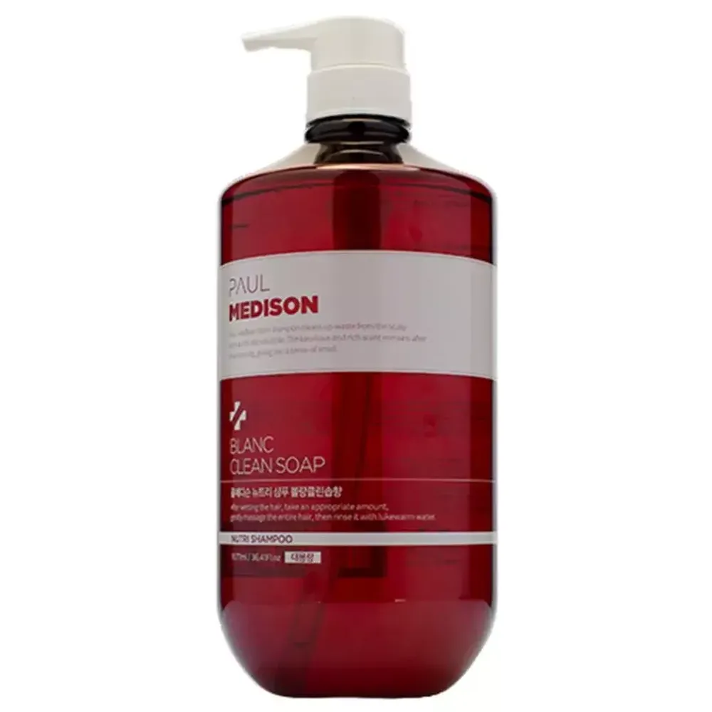 PAUL MEDISON Парфюмированный шампунь для волос с ароматом цветочного мыла  - Nutri Shampoo Blanc Clean Soap ,1077мл