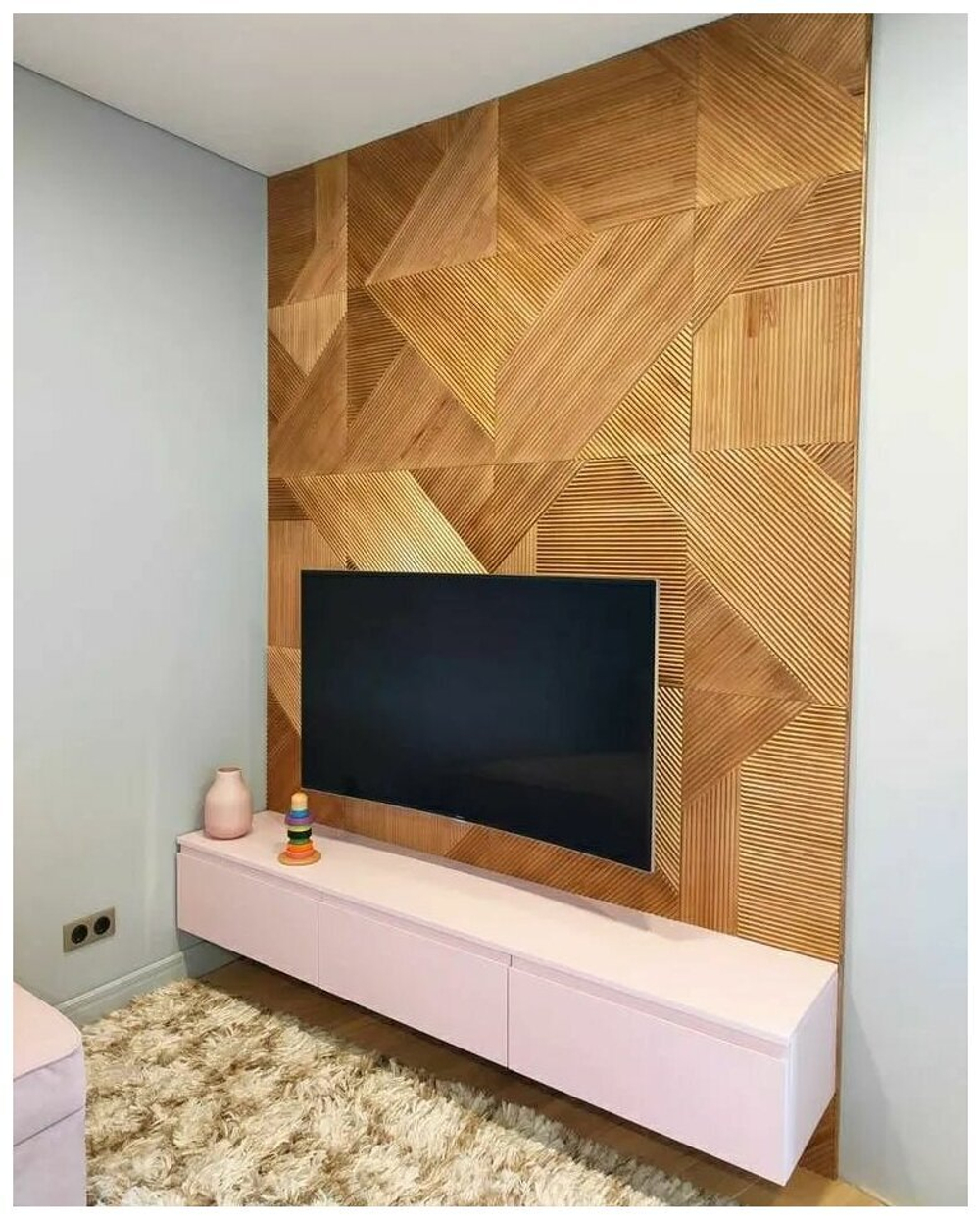 Рифленые стеновые панели из Сосны