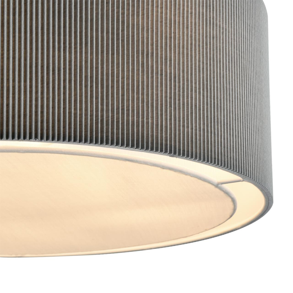 8111/5 MODERNI LN26 192  хром/серый, металл/текстиль Люстра подвесная E14 5*40W 220V ZIGRISA