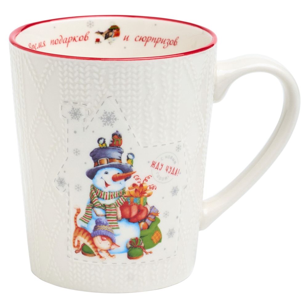 КРУЖКА LEFARD "ВРЕМЯ ПОДАРКОВ И СЮРПРИЗОВ" 380МЛ