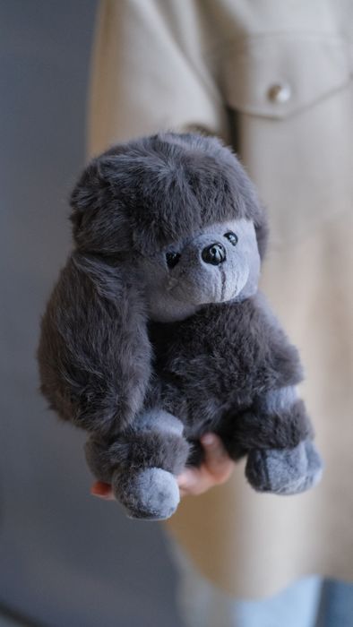 Игрушка Собака пудель серый