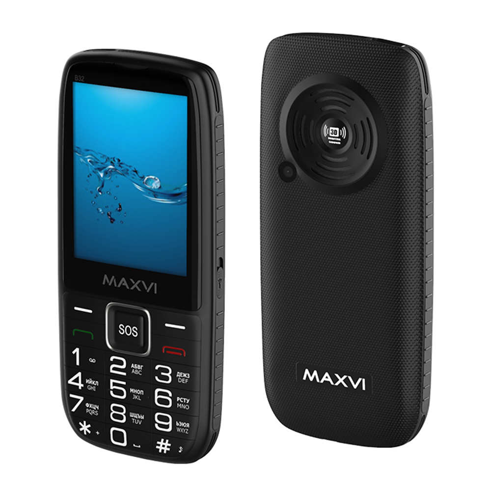 Сотовый телефон Maxvi B32 Black