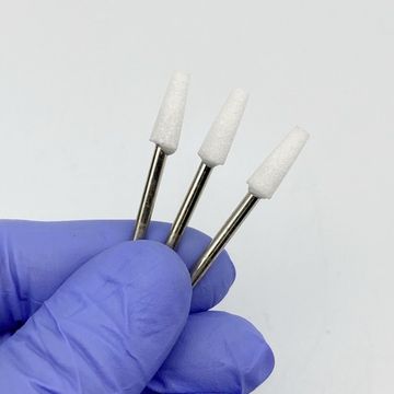 Корундовая фреза, усеченный конус средний, белый